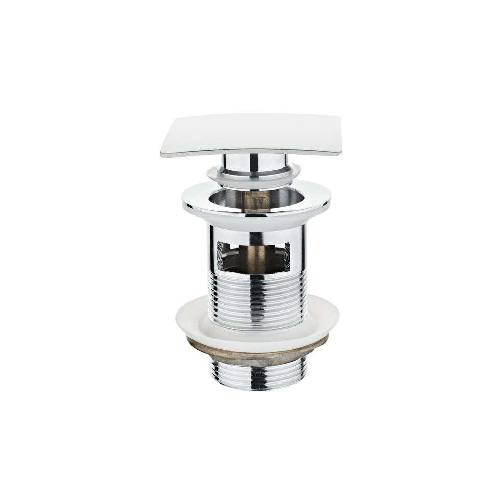 Ventil TEKA CLICK-CLACK rectangular 1107200, cu preaplin, Finisaj Crom